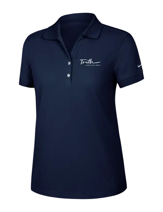 Nike Womens Dri-FIT Classic Dark Navy Polo w/Truth Logo