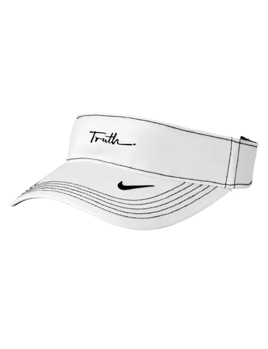 Nike White Dri-FIT Ace Visor w/Truth Logo