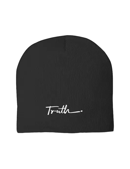 Solid Black Element Knit Beanie w/Truth Logo