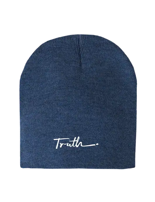 Dark Royal Heather Element Knit Beanie w/Truth Logo